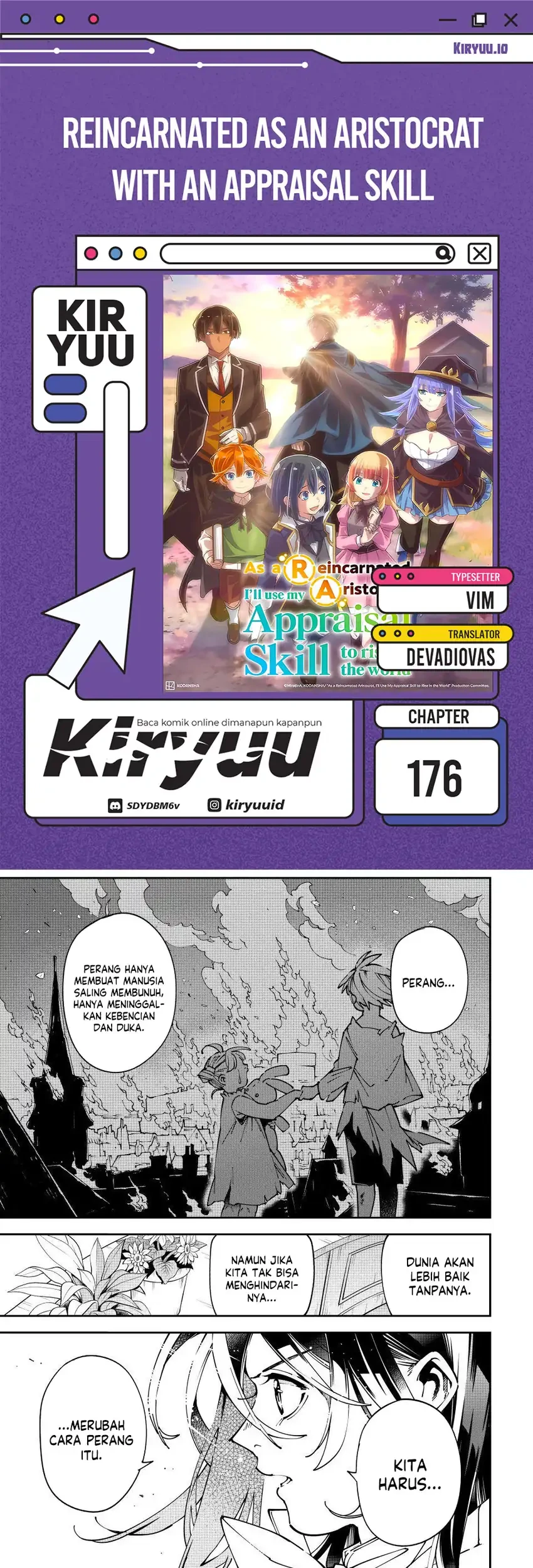 Reincarnated as an Aristocrat with an Appraisal Skill Chapter 176 - halaman 1