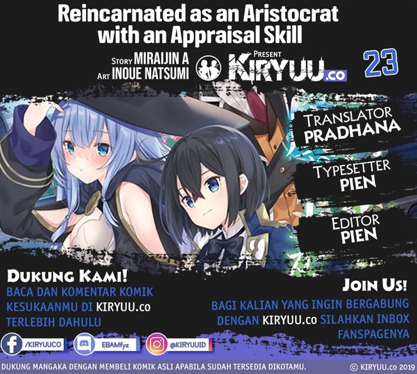 Reincarnated as an Aristocrat with an Appraisal Skill Chapter 23 - halaman 1