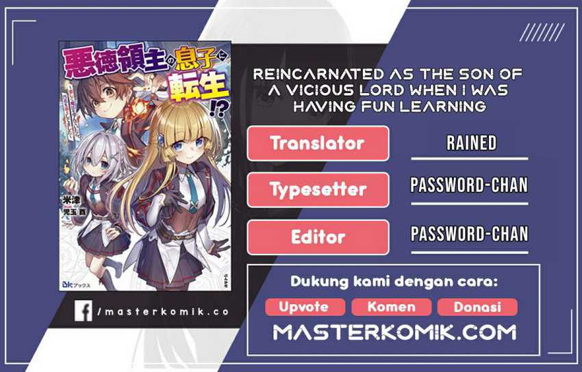 Reincarnated As The Son Of A Vicious Lord! -When I Was Having Fun Chapter 4 - halaman 1