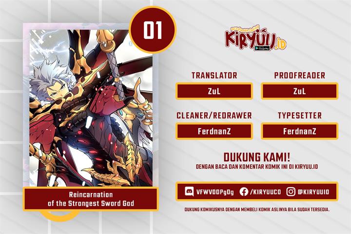 Reincarnation Of The Strongest Sword God Chapter 1 - halaman 1