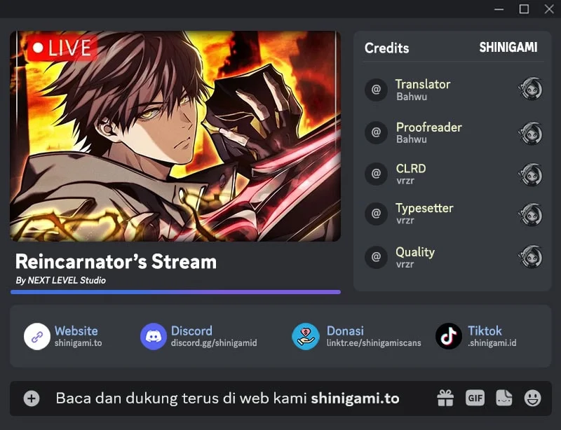 Reincarnator’s Stream Chapter 32 - halaman 1