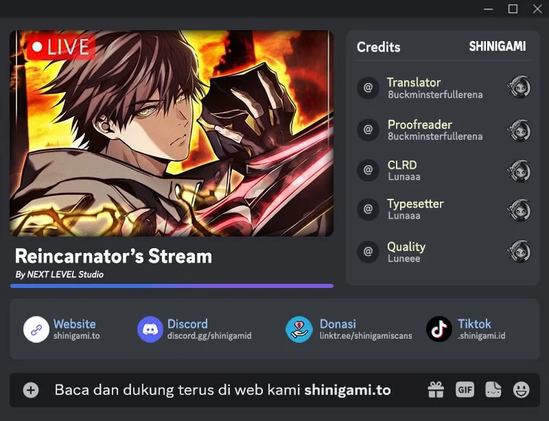 Reincarnator’s Stream Chapter 37 - halaman 1