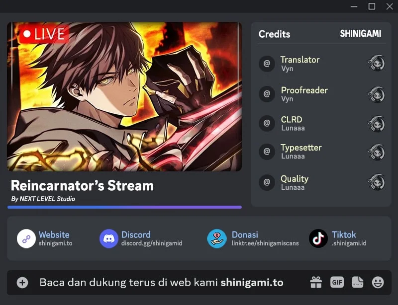 Reincarnator’s Stream Chapter 58 - halaman 1
