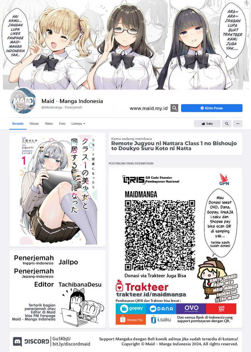 Remote Jugyou ni Nattara Class 1 no Bishoujo to Doukyo suru Koto ni Natta Chapter 10 - halaman 2