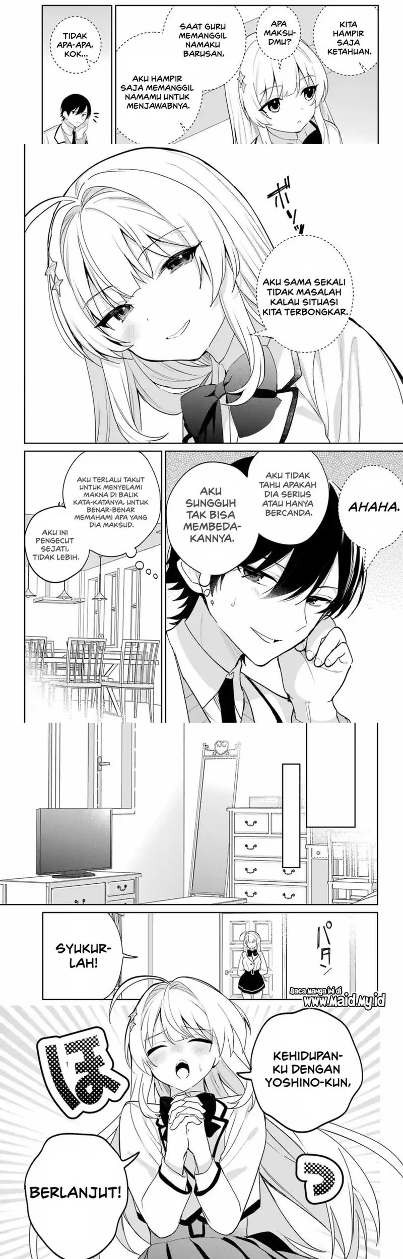 Remote Jugyou ni Nattara Class 1 no Bishoujo to Doukyo suru Koto ni Natta Chapter 13 - halaman 14