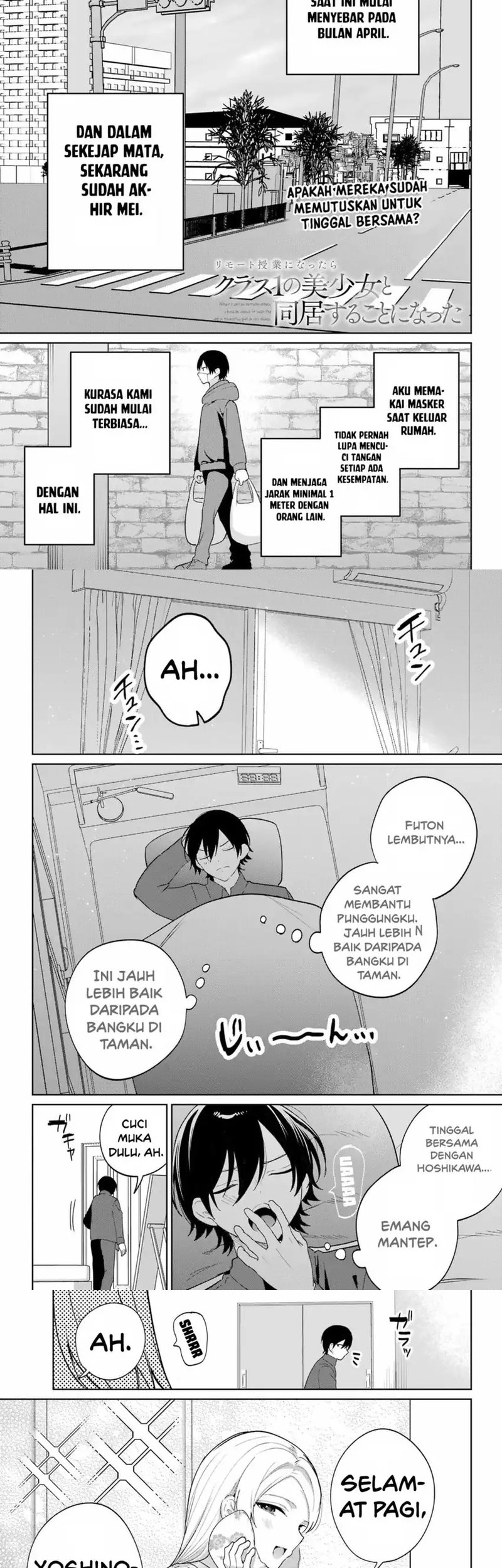 Remote Jugyou ni Nattara Class 1 no Bishoujo to Doukyo suru Koto ni Natta Chapter 13 - halaman 2
