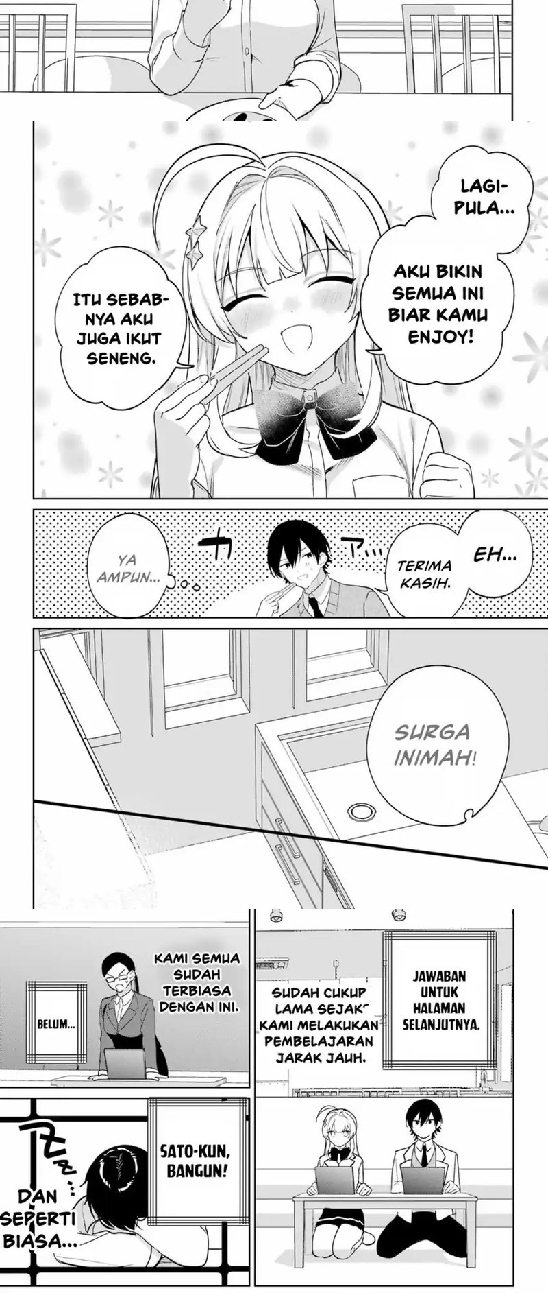 Remote Jugyou ni Nattara Class 1 no Bishoujo to Doukyo suru Koto ni Natta Chapter 13 - halaman 9