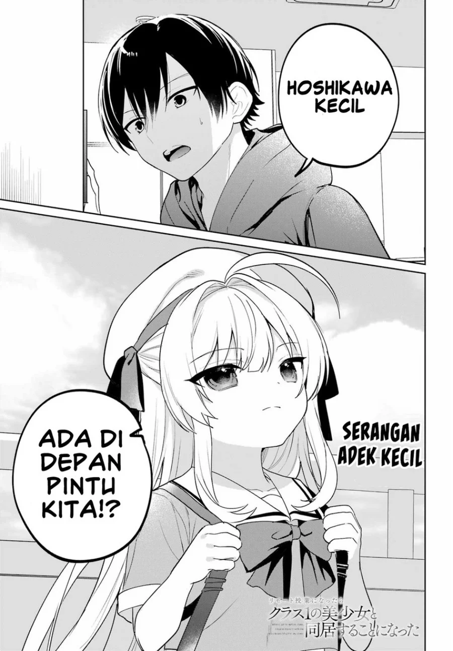 Remote Jugyou ni Nattara Class 1 no Bishoujo to Doukyo suru Koto ni Natta Chapter 14 - halaman 3