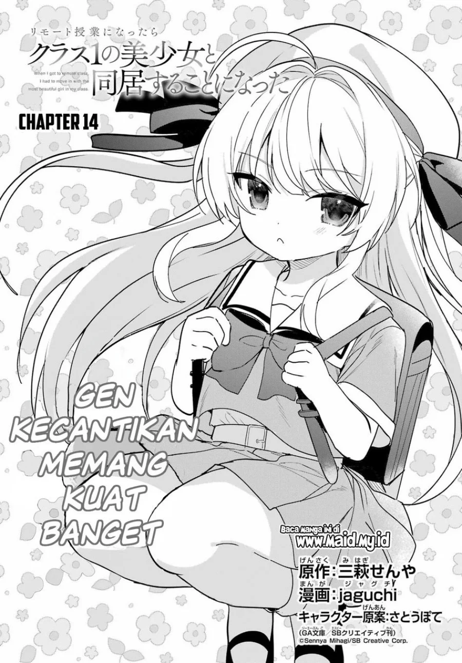 Remote Jugyou ni Nattara Class 1 no Bishoujo to Doukyo suru Koto ni Natta Chapter 14 - halaman 4