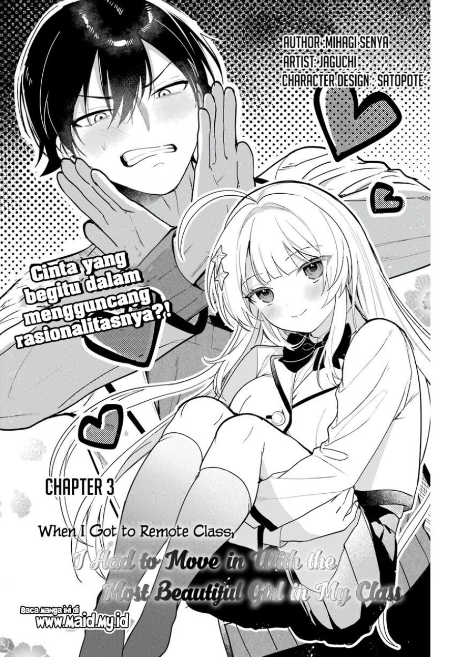 Remote Jugyou ni Nattara Class 1 no Bishoujo to Doukyo suru Koto ni Natta Chapter 3 - halaman 3