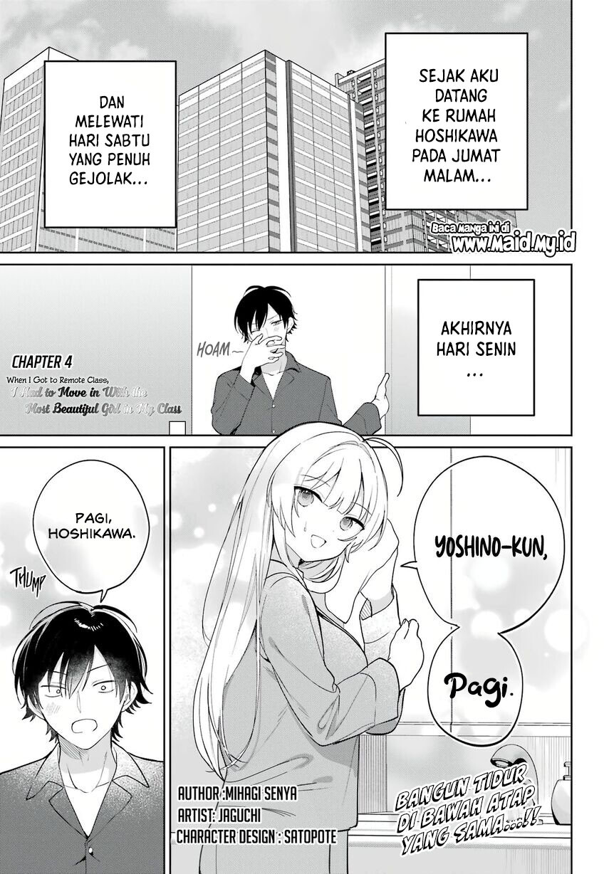 Remote Jugyou ni Nattara Class 1 no Bishoujo to Doukyo suru Koto ni Natta Chapter 4 - halaman 3