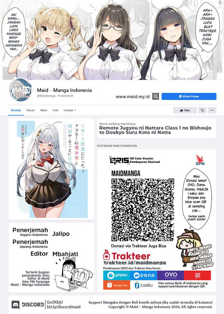 Remote Jugyou ni Nattara Class 1 no Bishoujo to Doukyo suru Koto ni Natta Chapter 5 - halaman 2