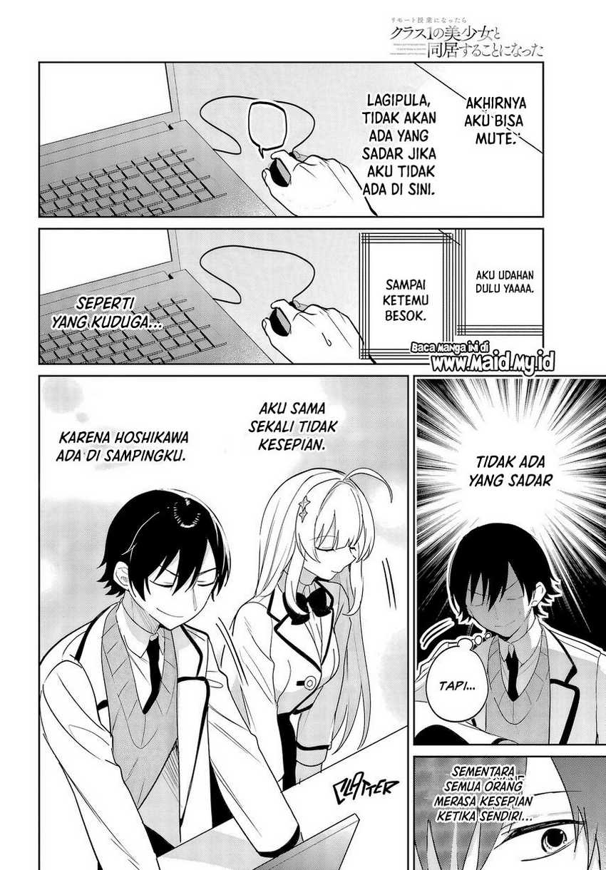 Remote Jugyou ni Nattara Class 1 no Bishoujo to Doukyo suru Koto ni Natta Chapter 5 - halaman 20