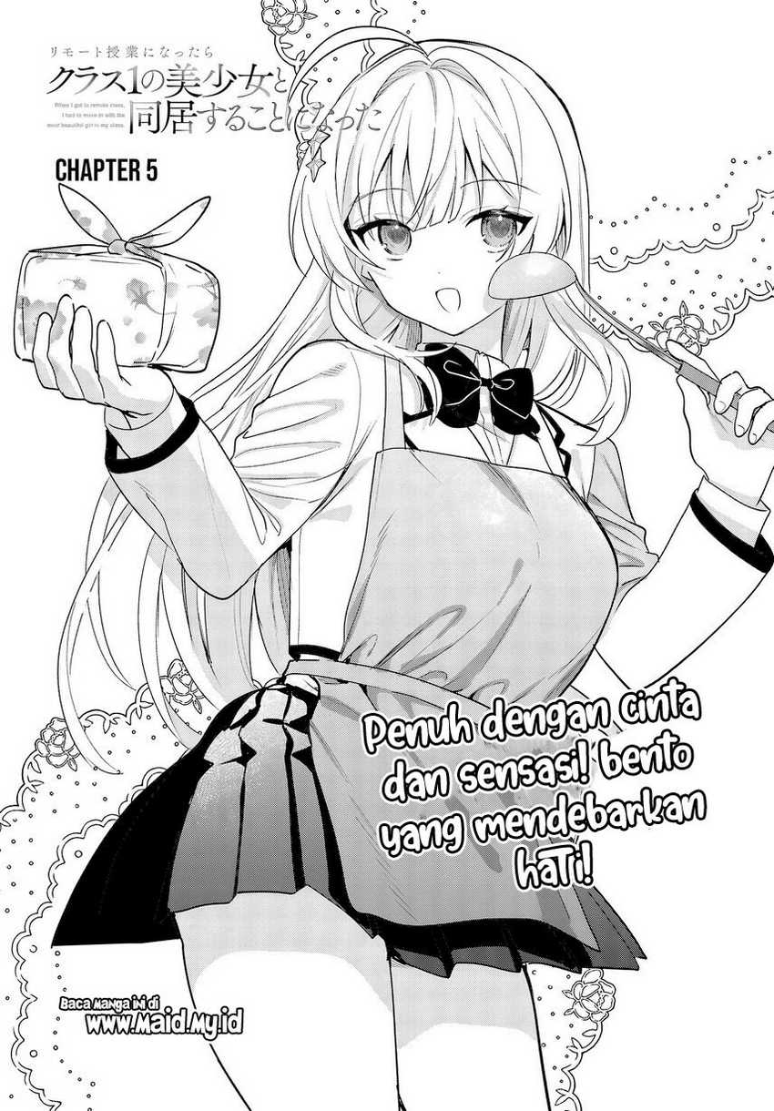 Remote Jugyou ni Nattara Class 1 no Bishoujo to Doukyo suru Koto ni Natta Chapter 5 - halaman 4