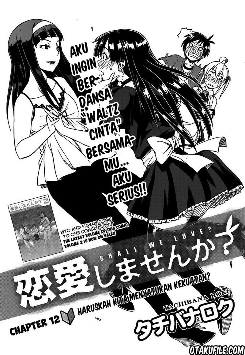 Renai Shimasen ka? Chapter 12 - halaman 1