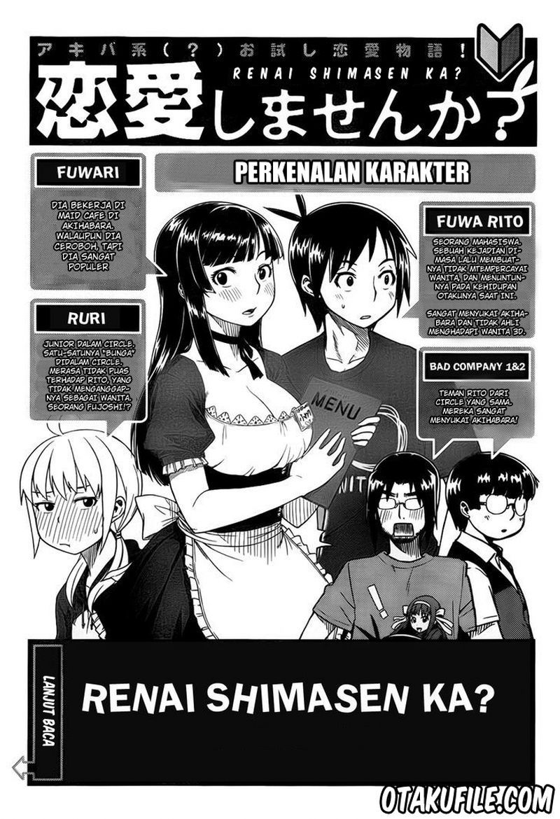 Renai Shimasen ka? Chapter 2 - halaman 1