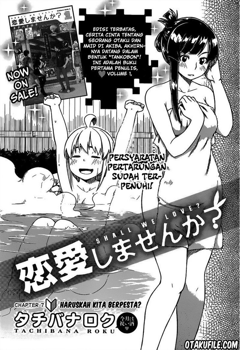 Renai Shimasen ka? Chapter 7 - halaman 1