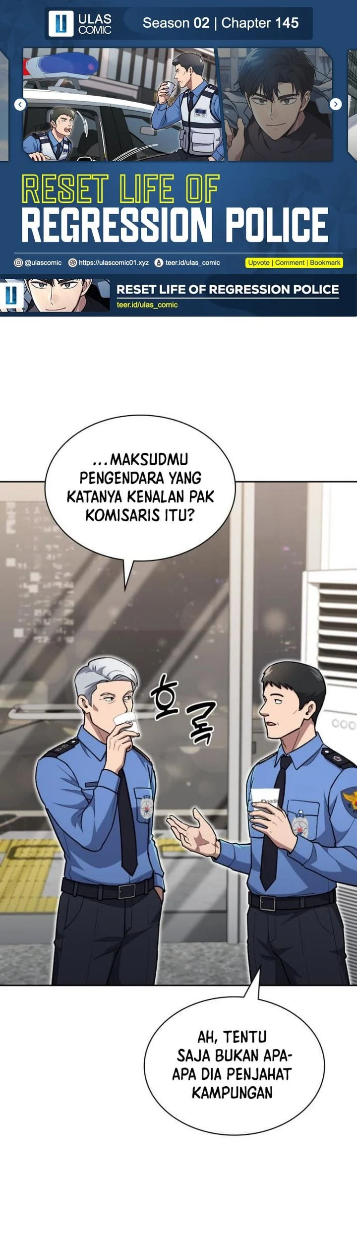 Reset Life of Regression Police Chapter 145 - halaman 1
