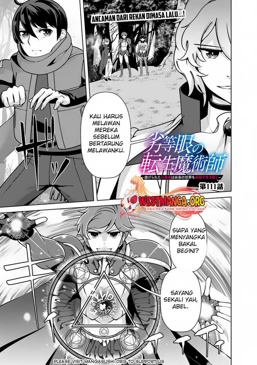 Rettou Me no Tensei Majutsushi Shiitage Rareta Moto Yuusha wa Mirai no Sekai o Yoyuu de Ikinuku Chapter 111 - halaman 2
