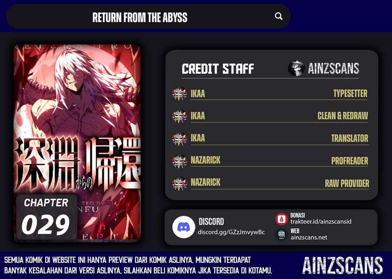 Return From The Abyss Chapter 29 - halaman 1