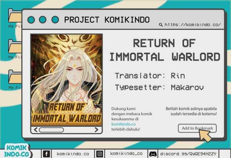 Return of Immortal Warlord Chapter 3 - halaman 1