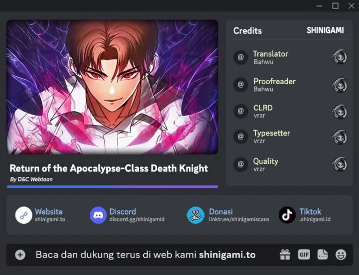 Return Of The Apocalypse-Class Death Knight Chapter 44 - halaman 1