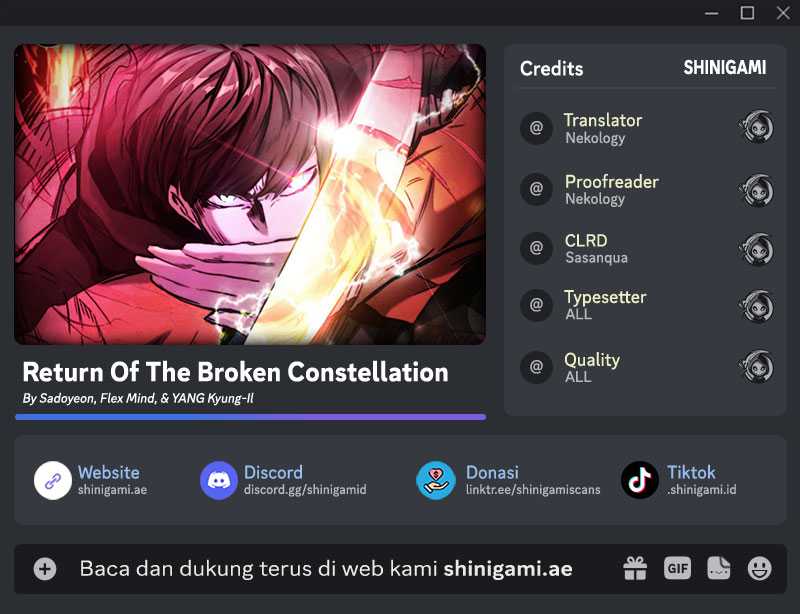 Return of the Broken Constellation Chapter 115 - halaman 1