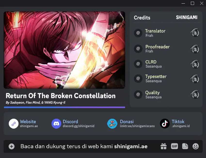 Return of the Broken Constellation Chapter 118 - halaman 1