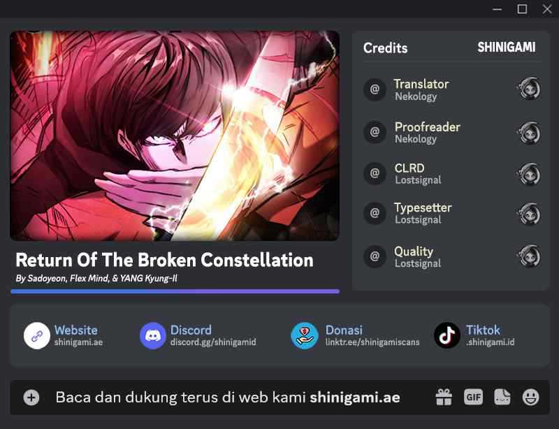 Return of the Broken Constellation Chapter 99 - halaman 1