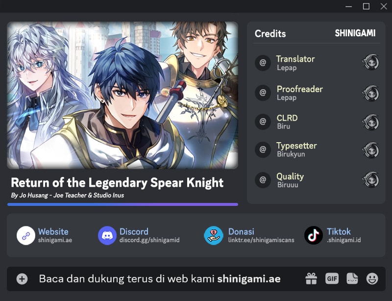 Return of The Greatest Lancer Chapter 170 - halaman 1
