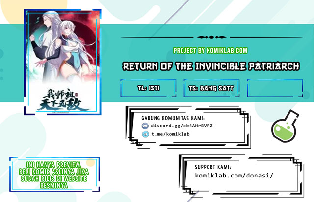 Return of the Invincible Patriarch Chapter 8 - halaman 1