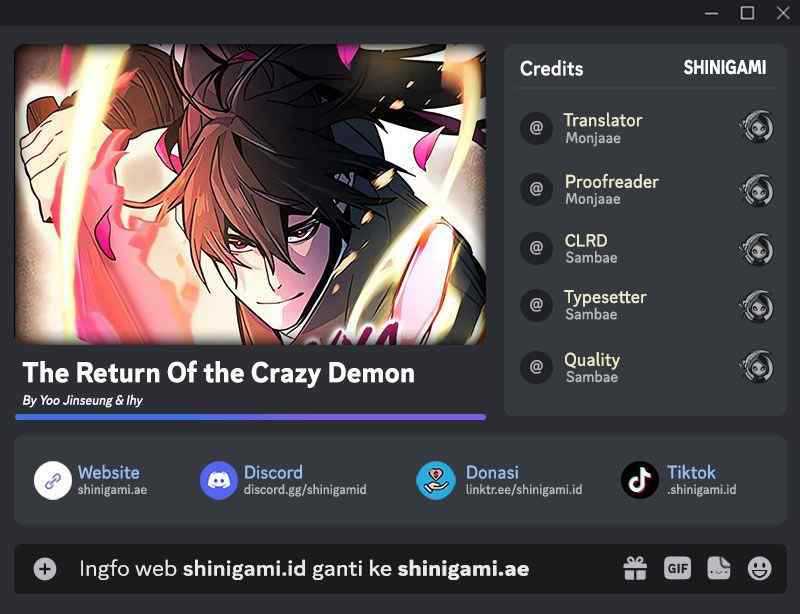 Return of the Mad Demon Chapter 110 - halaman 1