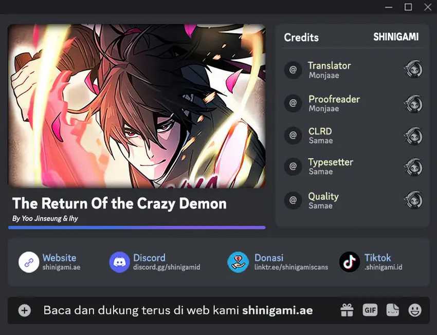 Return of the Mad Demon Chapter 124 - halaman 1