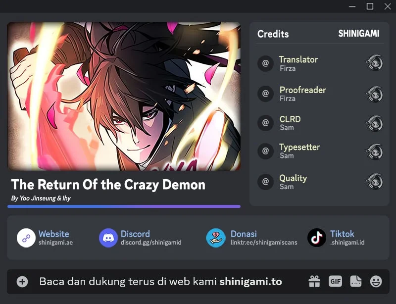 Return of the Mad Demon Chapter 206 - halaman 1