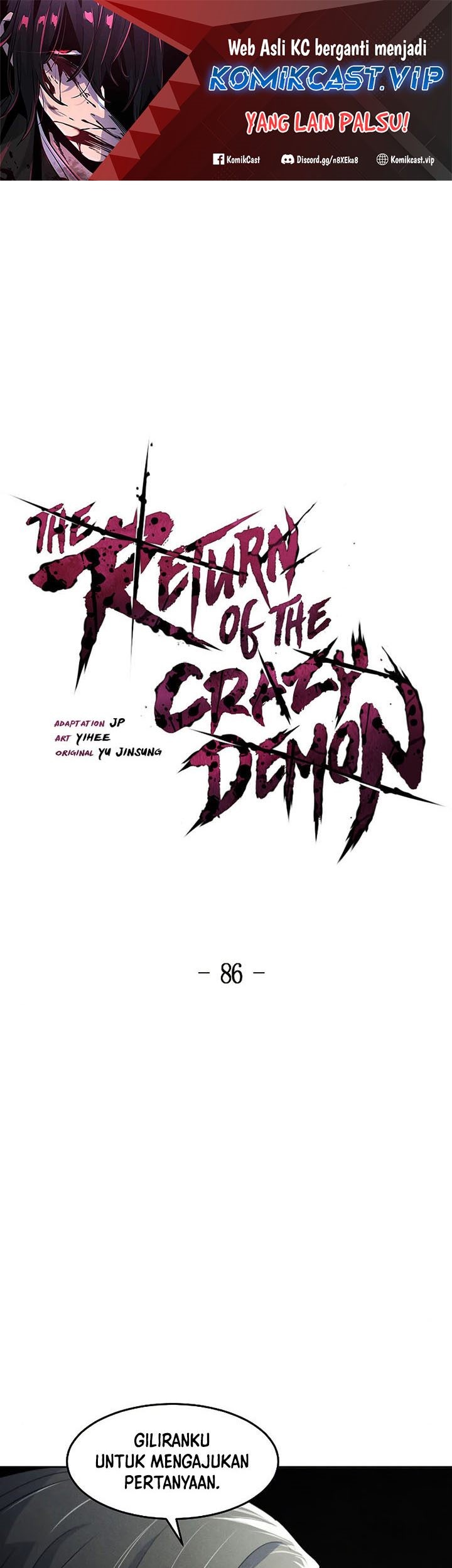 Return of the Mad Demon Chapter 86 - halaman 2