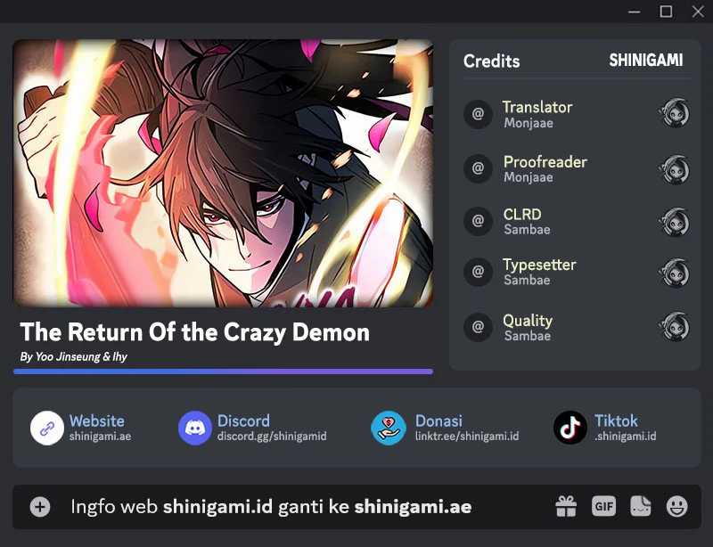 Return of the Mad Demon Chapter 91 - halaman 1