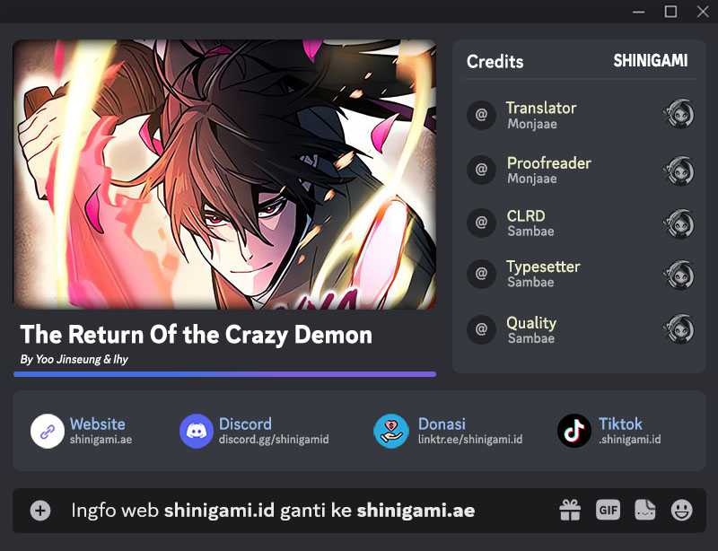 Return of the Mad Demon Chapter 94 - halaman 1