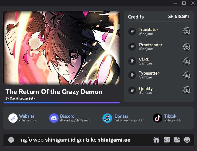 Return of the Mad Demon Chapter 96 - halaman 1