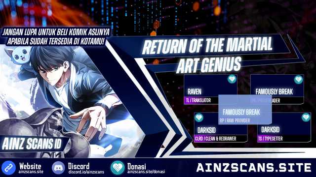 Return Of The Martial Arts Genius Chapter 25 - halaman 1