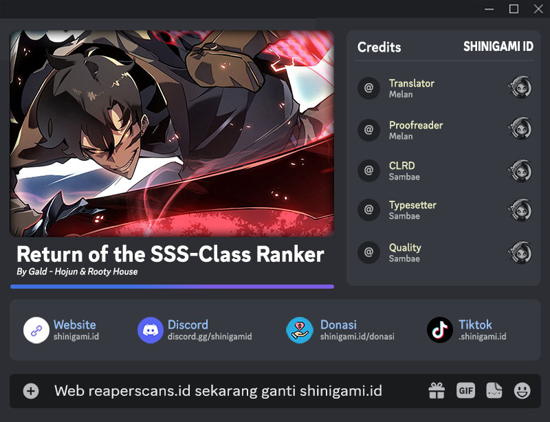 Return of the SSS-Class Ranker Chapter 47 - halaman 1
