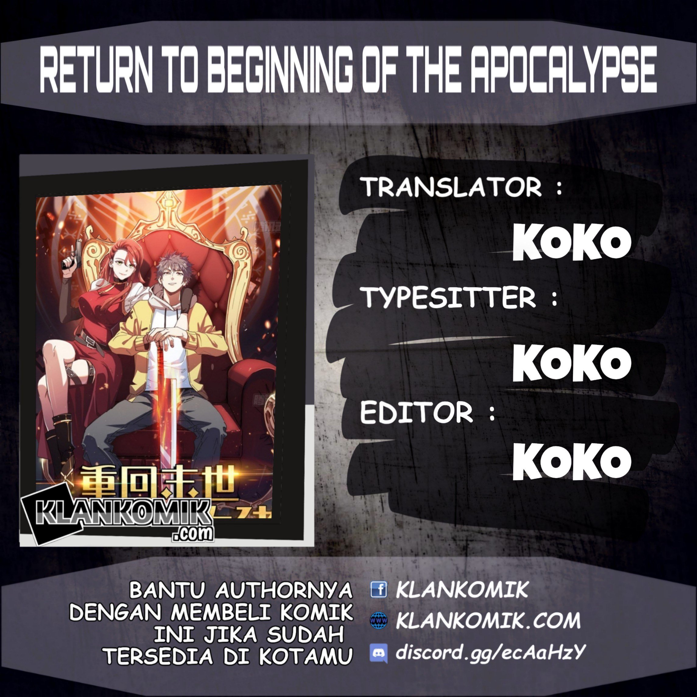 Return To Beginning Of The Apocalypse Chapter 39 - halaman 1