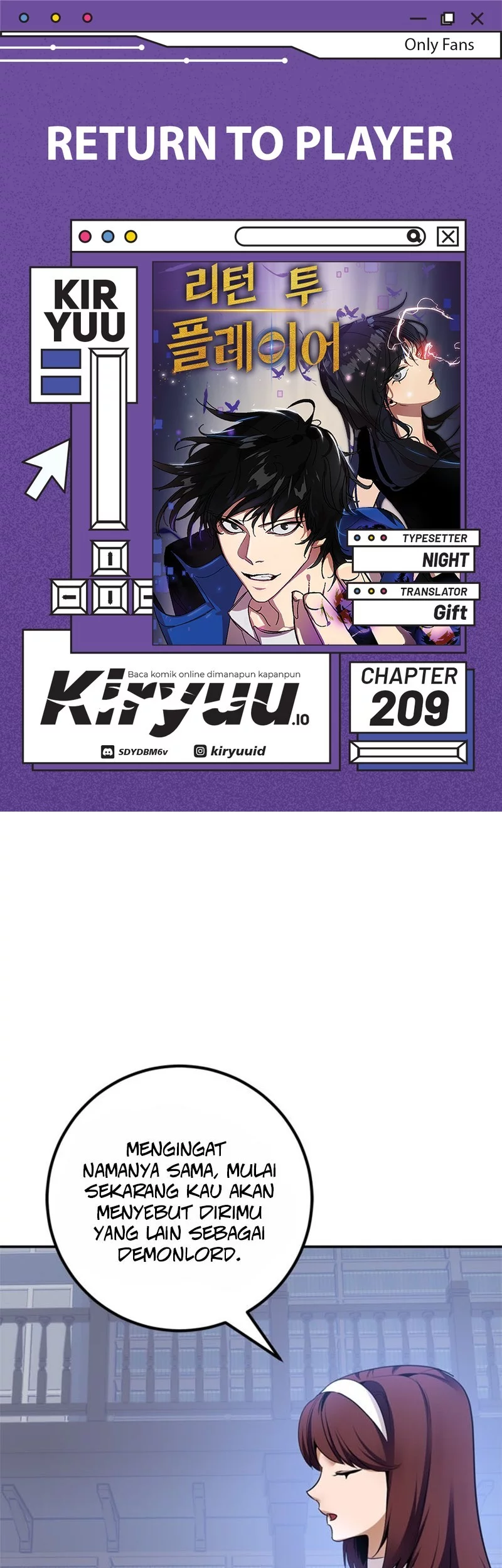 Return to Player Chapter 209 - halaman 1