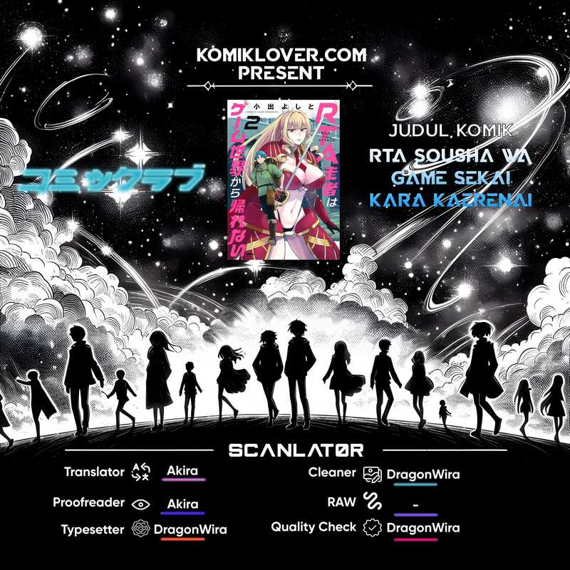 RTA Sousha wa Game Sekai kara Kaerenai Chapter 1.3 - halaman 1