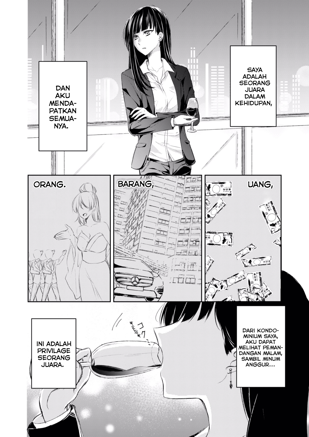 Sabishisugiru Onna Shachou ga Lesbian Fuuzokujou ni Byou de Ochiru Hanashi Chapter 1 - halaman 2