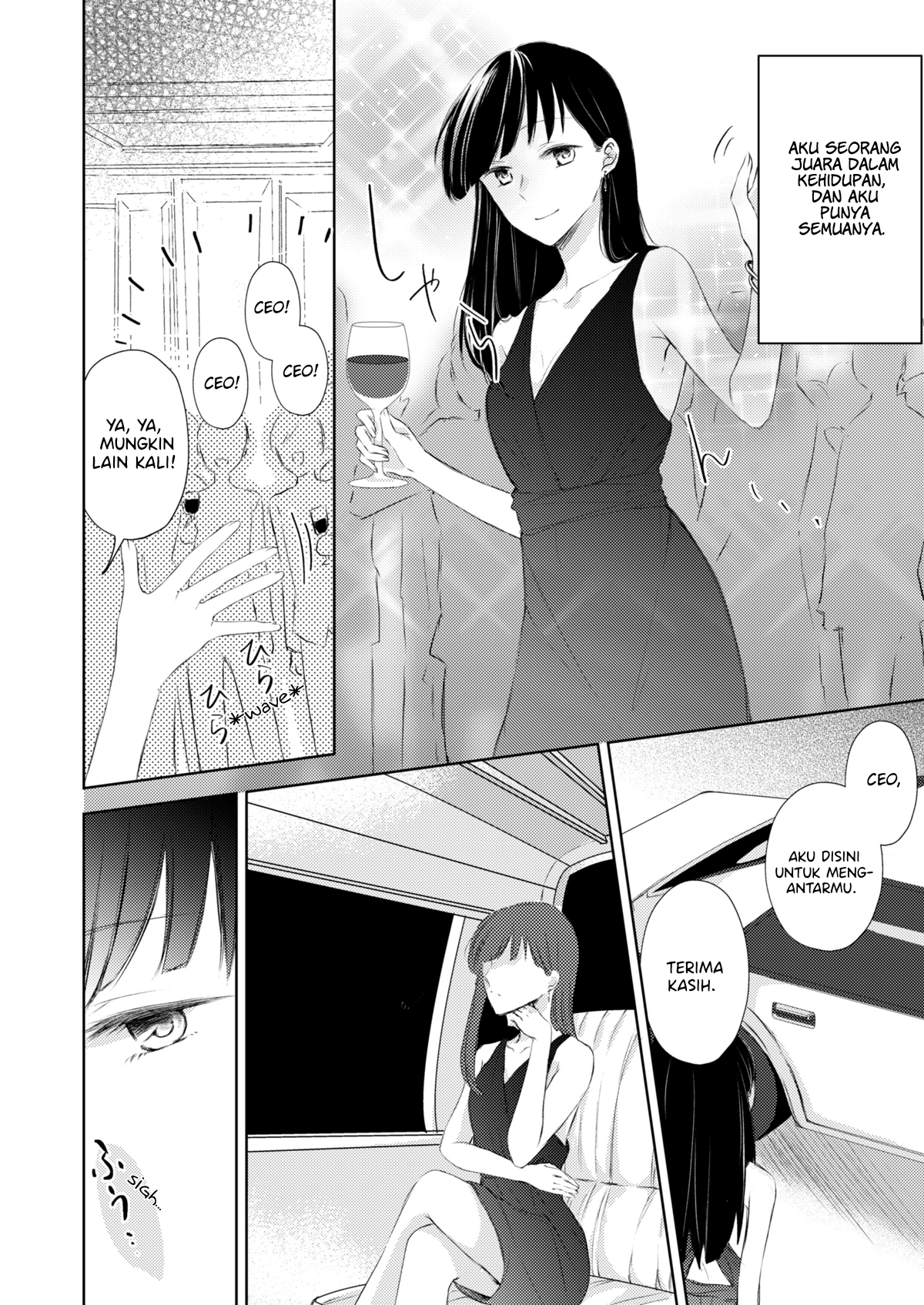 Sabishisugiru Onna Shachou ga Lesbian Fuuzokujou ni Byou de Ochiru Hanashi Chapter 2 - halaman 1