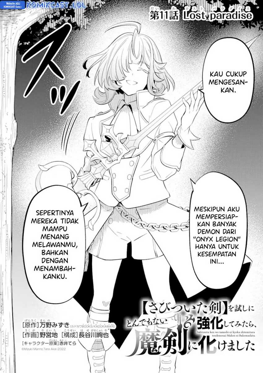 "Sabitsuita Ken" wo Tameshi ni Kyouka shitemitara, Tondemonai Maken ni Bakemashita Chapter 11 - halaman 3