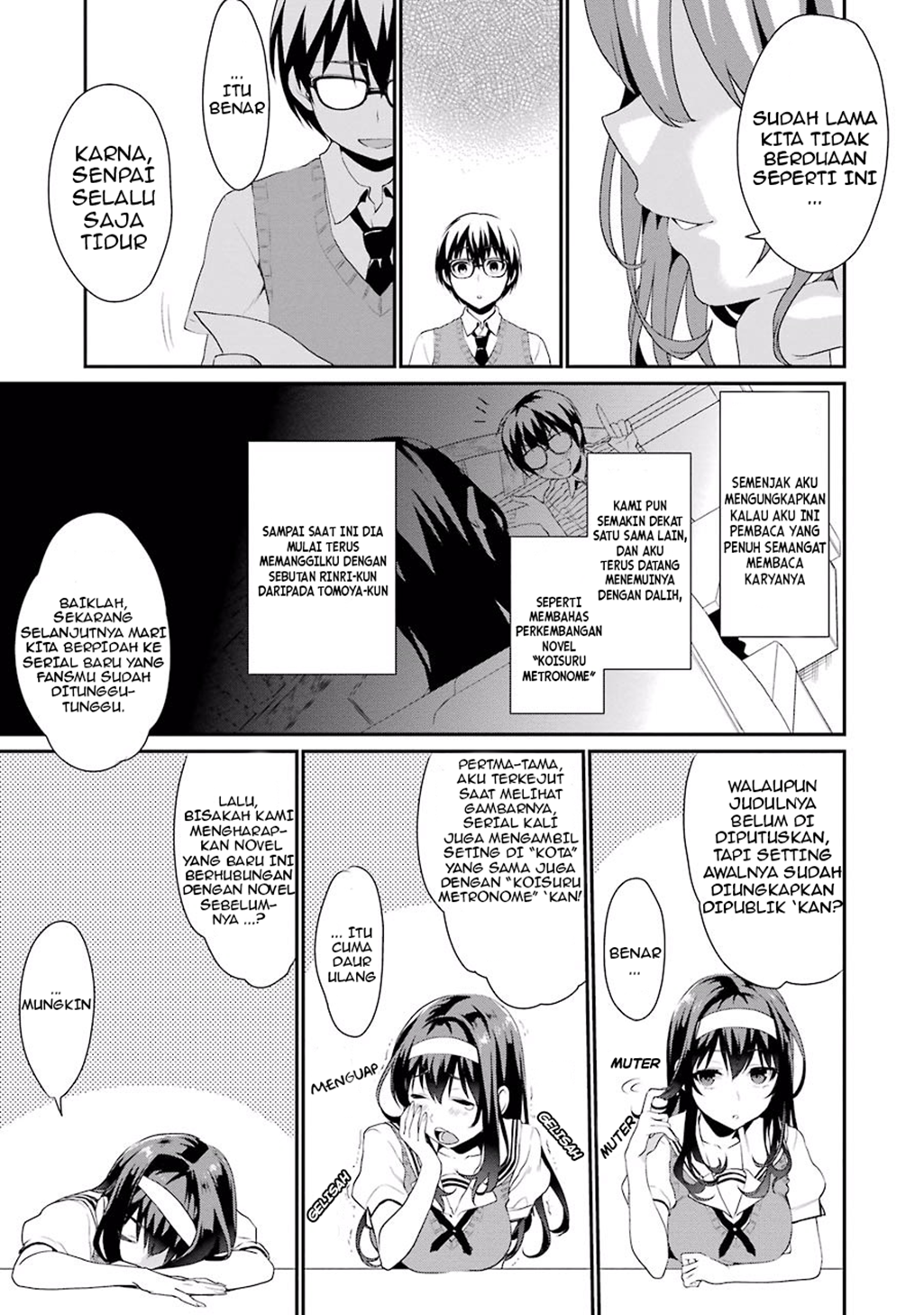 Saenai Heroine no Sodatekata: Koisuru Metronome Chapter 1 - halaman 13