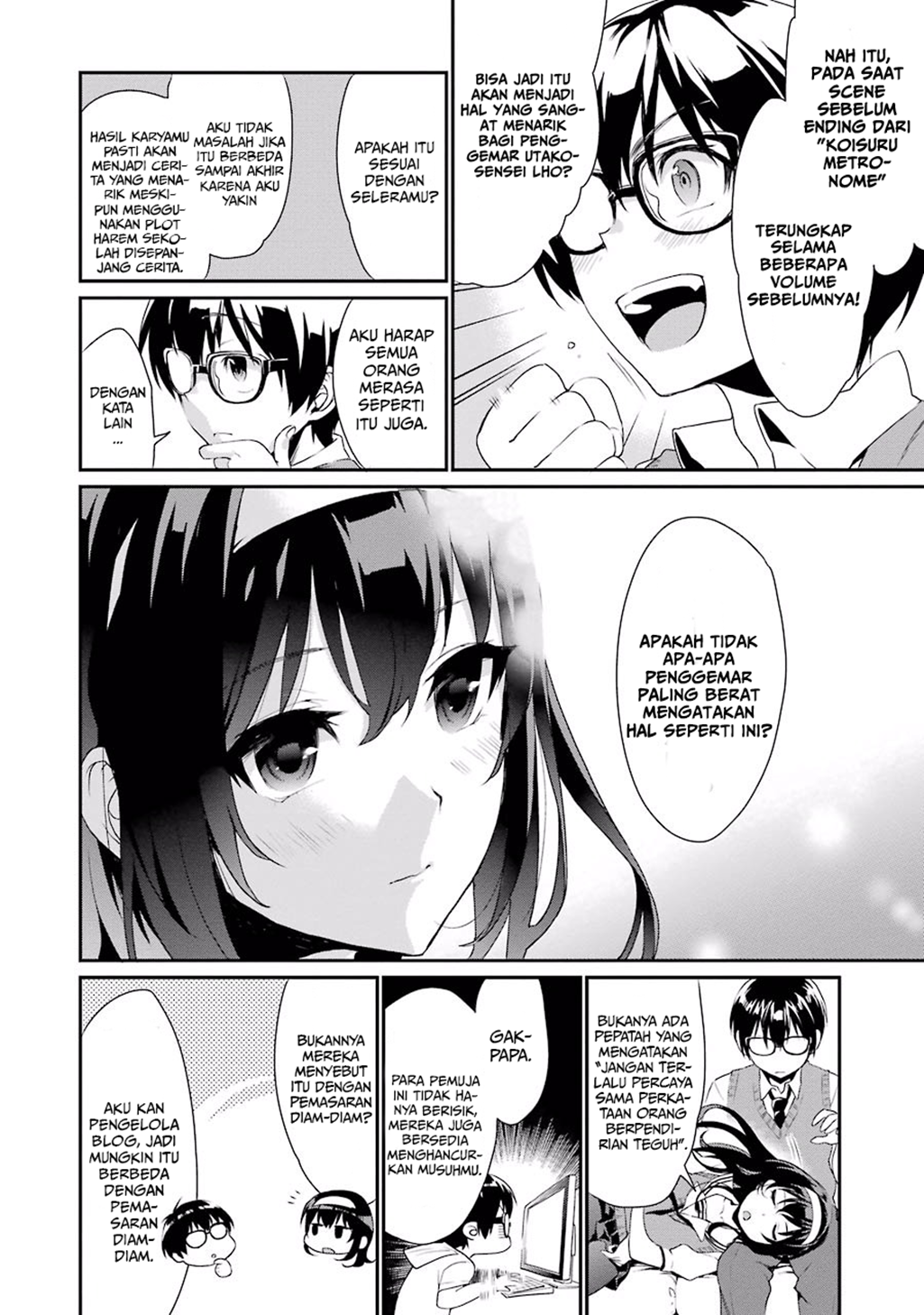 Saenai Heroine no Sodatekata: Koisuru Metronome Chapter 1 - halaman 32