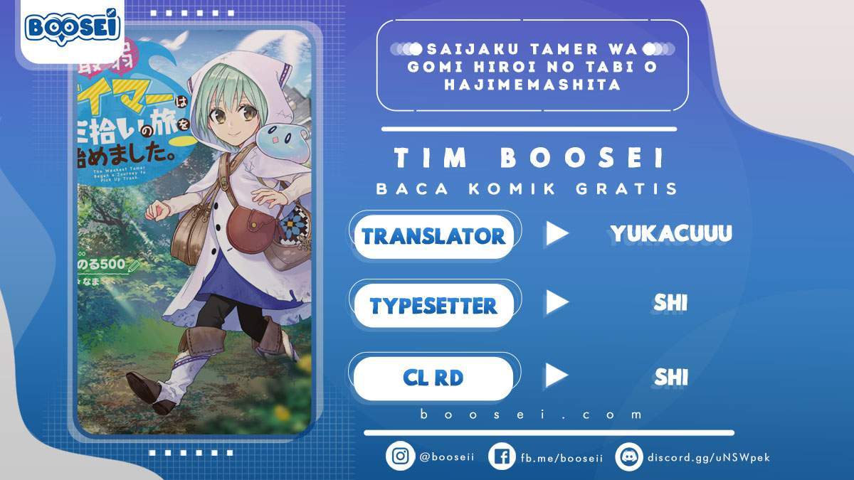 Saijaku Tamer wa Gomi Hiroi no Tabi wo Hajimemashita Chapter 10.2 - halaman 1