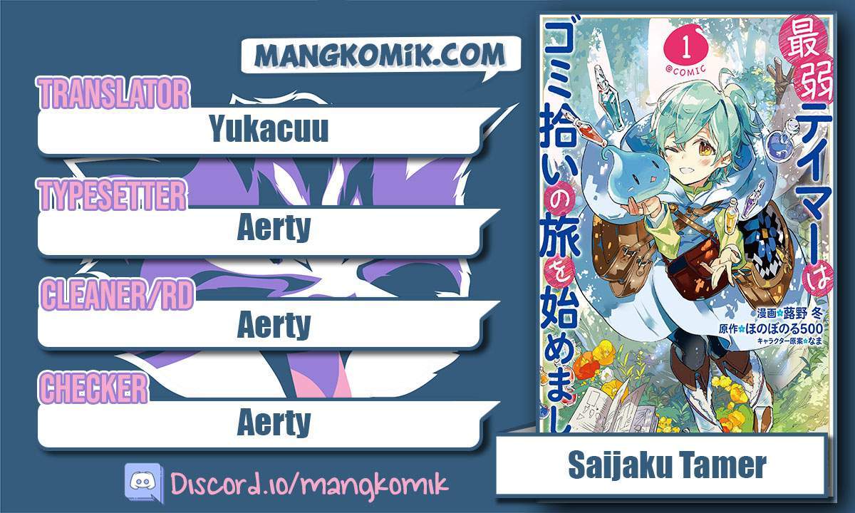 Saijaku Tamer wa Gomi Hiroi no Tabi wo Hajimemashita Chapter 11.1 - halaman 1